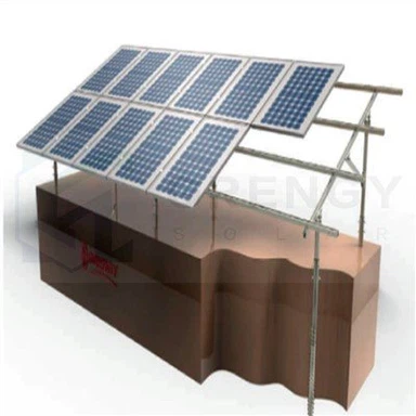 Sistema de montaje de pilotes con postes dobles