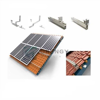Sistema de montaje de techo de teja plana solar