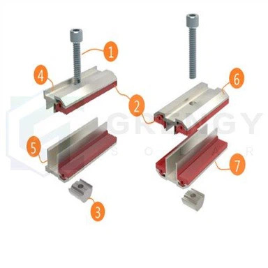 Abrazadera de película delgada