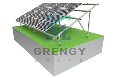 Montaje fotovoltaico en tierra de una sola fila