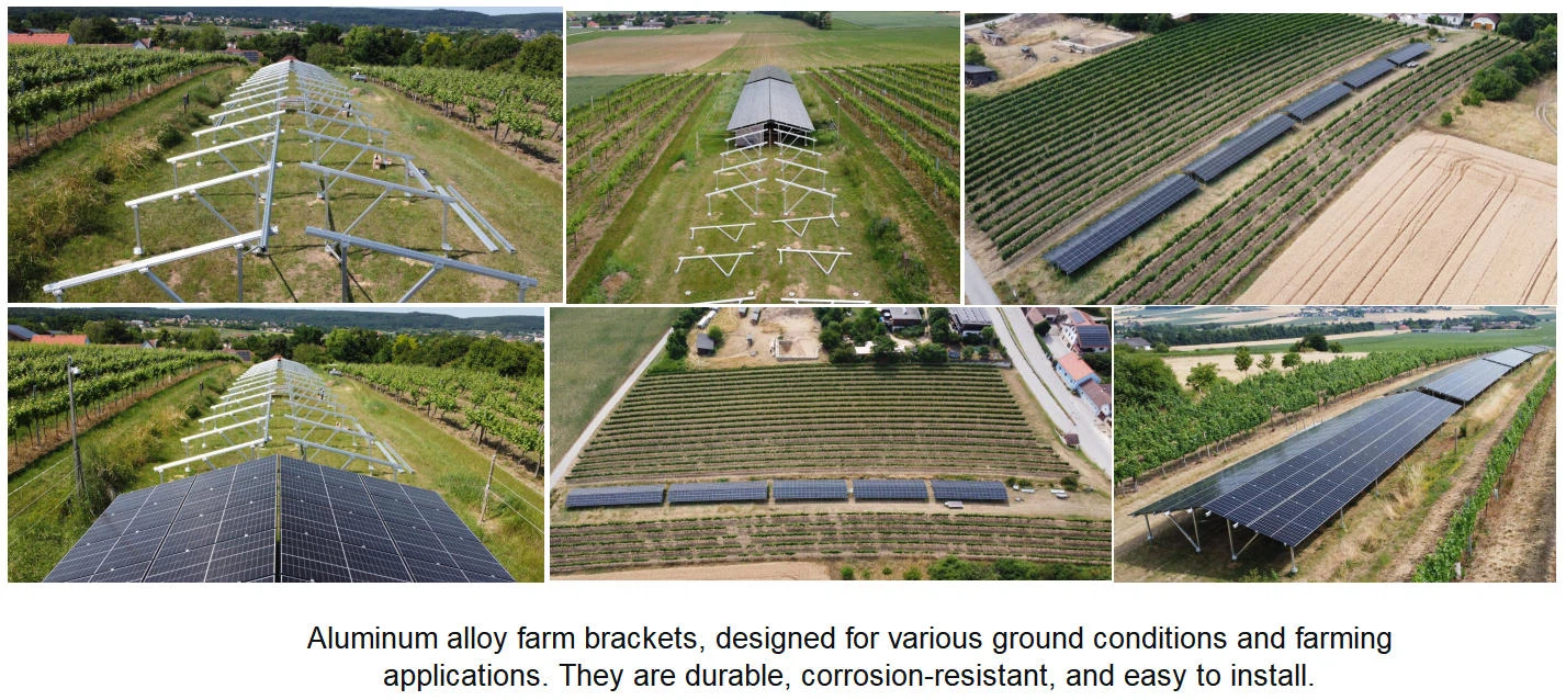 Aluminum Alloy Solar Mounting Structure Farm Aluminum Alloy Solar Mounting Structure Farm