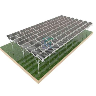 Sistema de montaje en tierra para granja solar agrícola