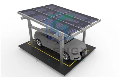 Cochera solar de aluminio resistente al agua