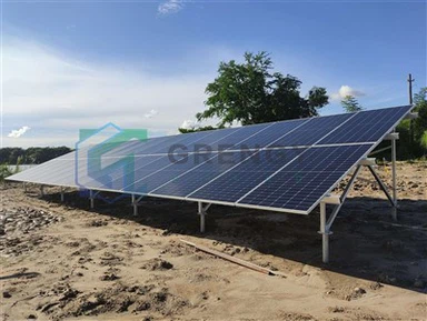 Sistema de estantería solar montado en el suelo