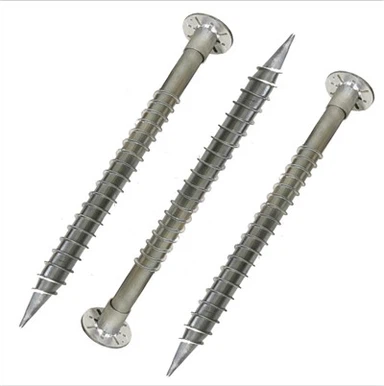 Tornillo de pilote helicoidal para cimientos sólidos