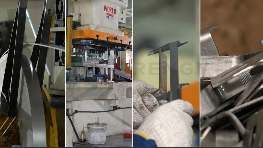 Production line of Flat tile roof solar hook