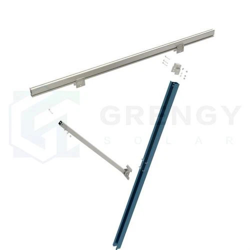 pre-assembled piling solar bracket with single pole(001)