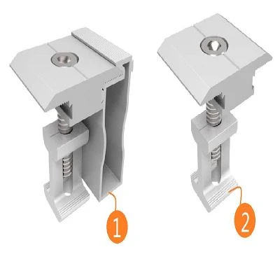 Solar adjustable mid clamps inner clamps