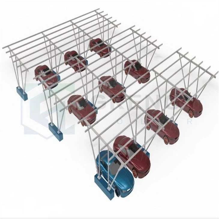 Antirust Solar Parking Lot Mounting Structure