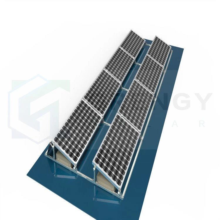 Estanterías solares lastradas de techo plano