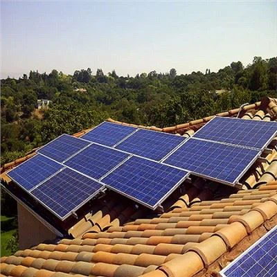 Estante de paneles solares