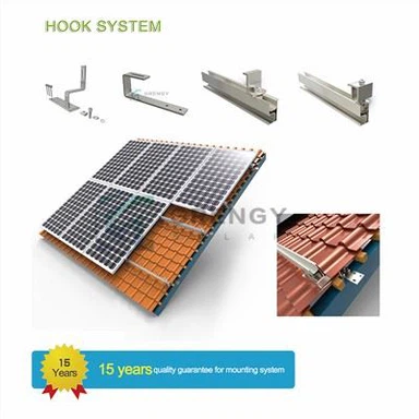 Kits de montaje de techos solares Ganchos para tejas