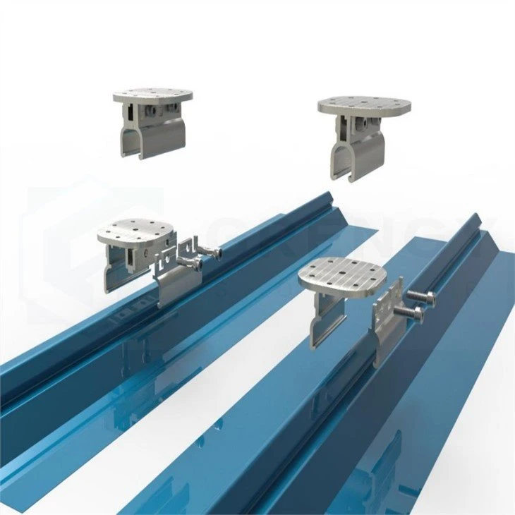 installation of roof clamp