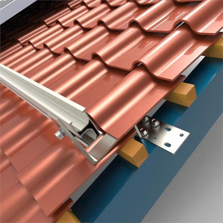 Gancho de acero inoxidable de montaje solar de techo de teja cerámica