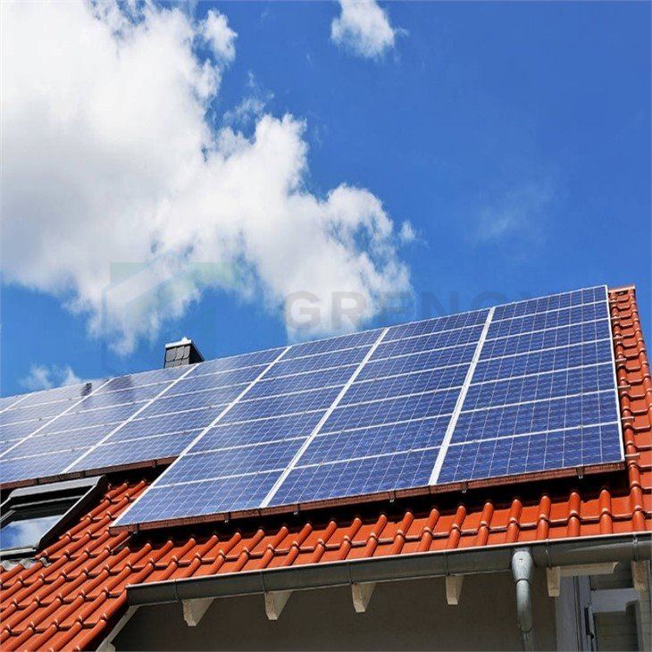 tile roof solar project