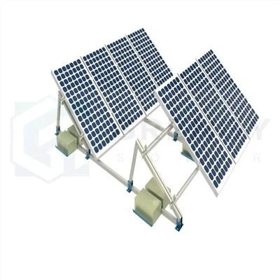 Estructuras de montaje solar de lastre de aluminio