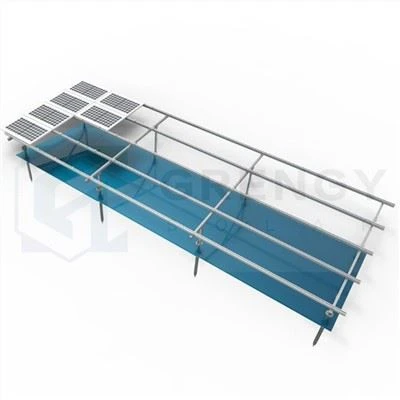 Estructura de montaje en tierra solar de aluminio