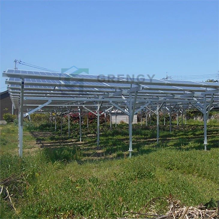 Estructuras de montaje en tierra para granjas solares