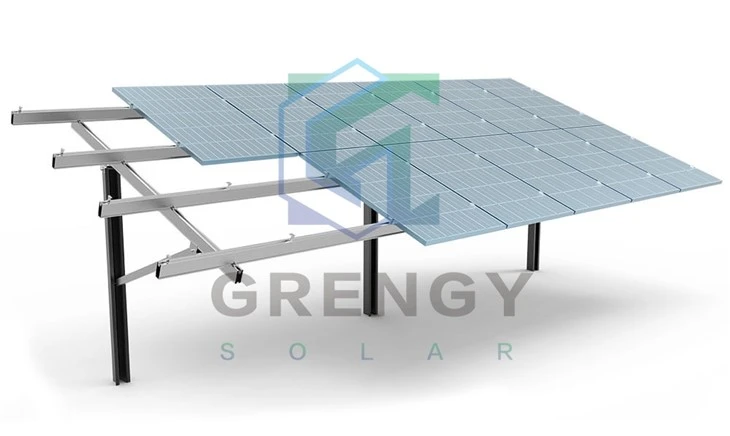 Bastidor de montaje en tierra confiable para paneles solares