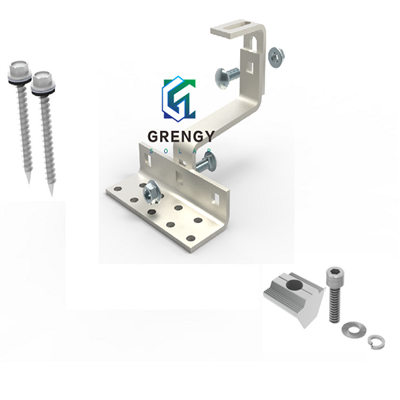 Ganchos solares dobles ajustables de acero inoxidable