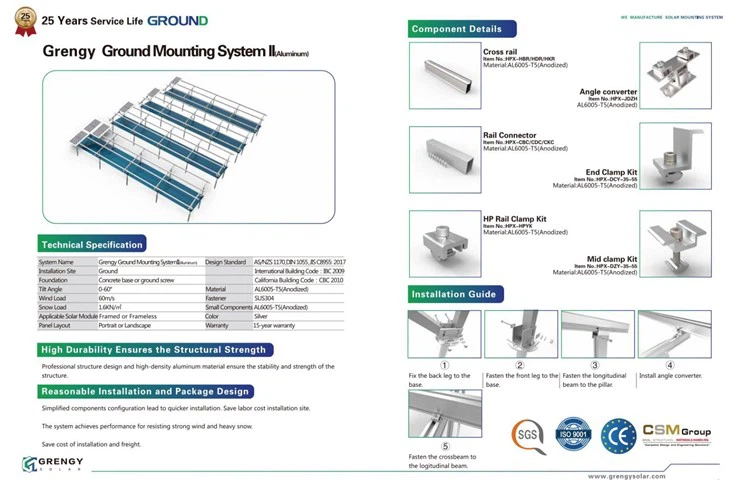 Solar Panels Ground Mount Rack