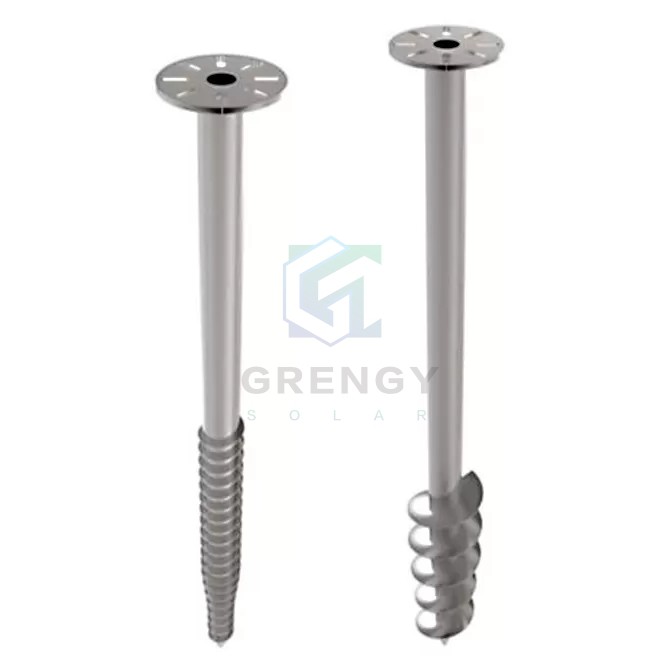 Pilotes de tornillo de tierra