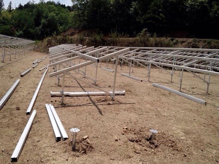 Lightweight Aluminum Ground Mounts | Commercial Ground Installation Kits factory