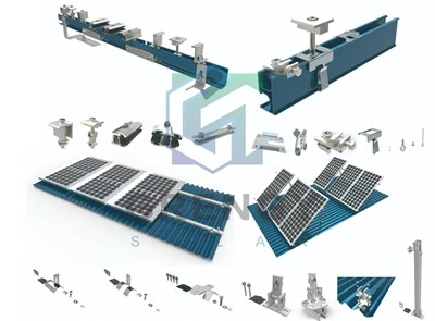 Kits de montaje solar para techos de metal corrugado