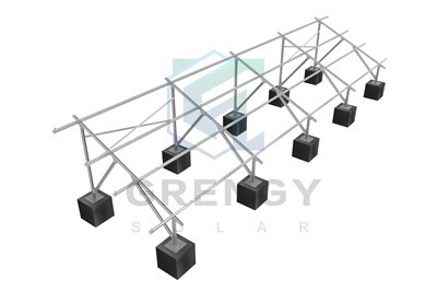 Sistema de montaje en tierra de panel de energía solar de acero galvanizado