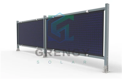 Soporte de montaje para valla fotovoltaica