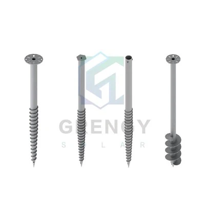 Tornillos de tierra en espiral para bases de paneles solares