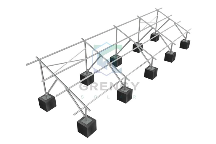 Solar Panel Racking System Concrete Base