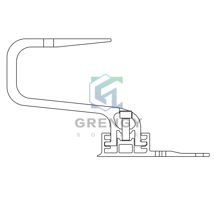 Solid Adjustable Tile Roof Hook Aluminium