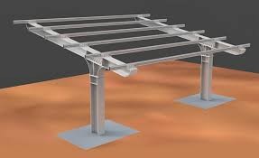 T Type Steel Solar Mounting Carport System